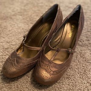 Bronze Maryjane Heels